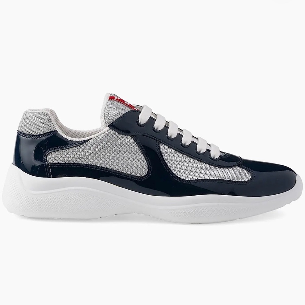 Prada Navy and White Men's Sneakers